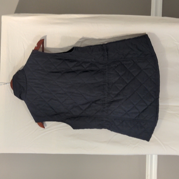 Cynthia Rowley Quilted Vest Blue Sz S - Picture 4 of 7